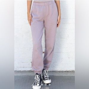 PURPLE GRAY ROSA RARE BRANDY MELVILLE SWEATPANTS